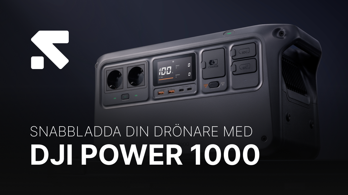 Snabbladda din drönare med DJI Power 1000