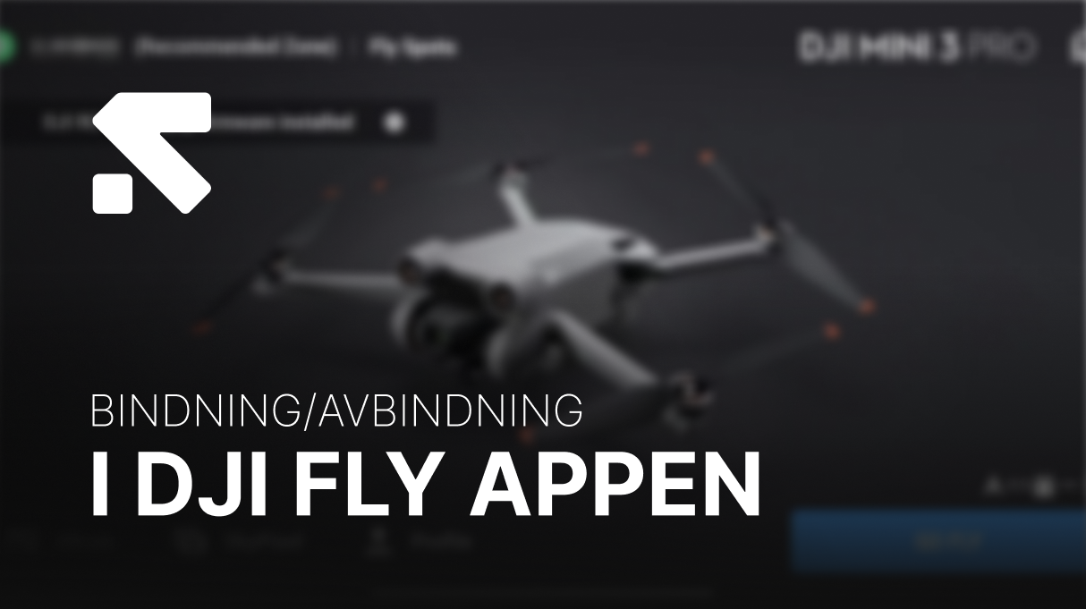 bindning/avbindning i DJI Fly appen