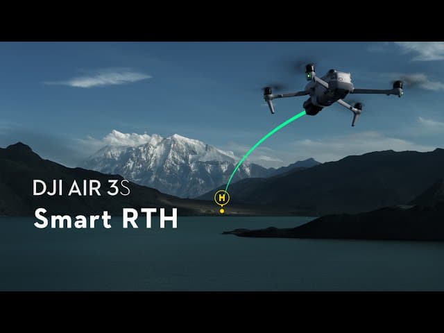 Återflygning (Smart RTH), visad med DJI Air 3S