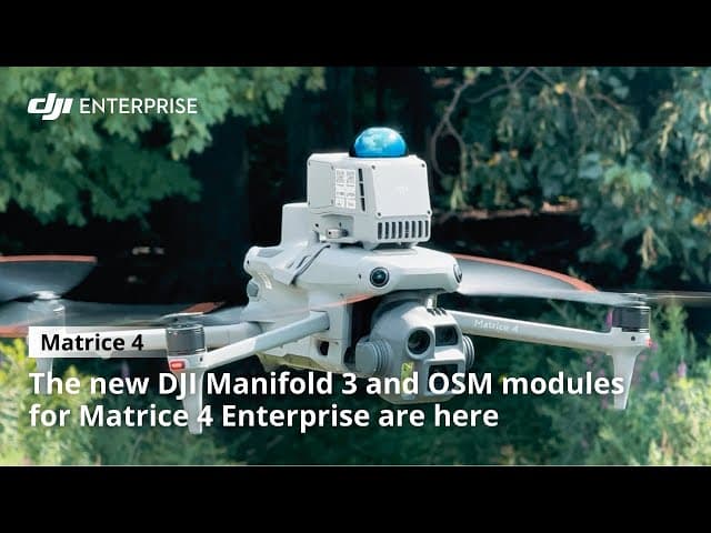 Video om DJI Manifold 3 & M4 Obstacle sensing module - The new DJI Manifold 3 and OSM modules for Matrice 4 Enterprise are here! 