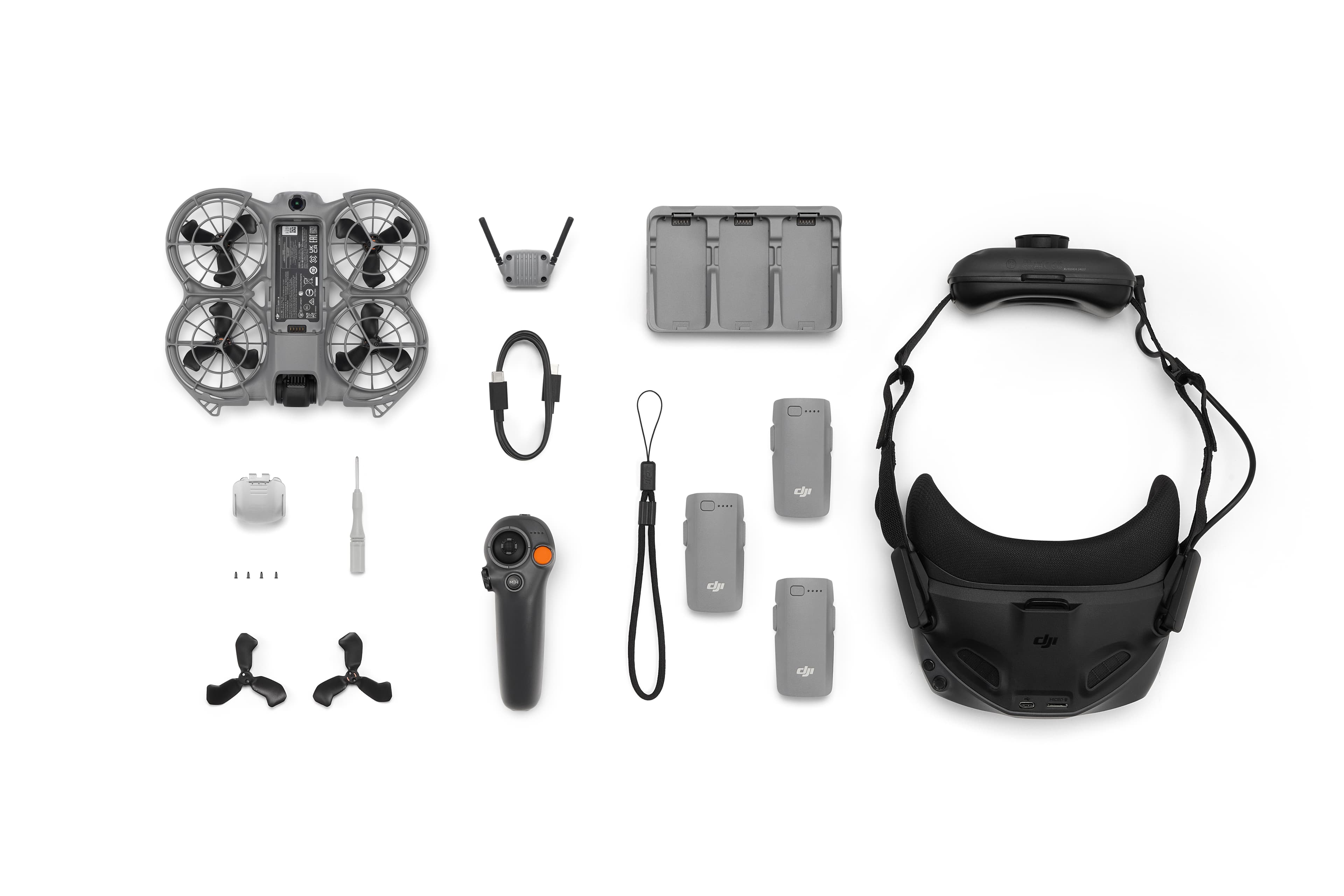 DJI Neo 2 Motion Fly More Combo in the box