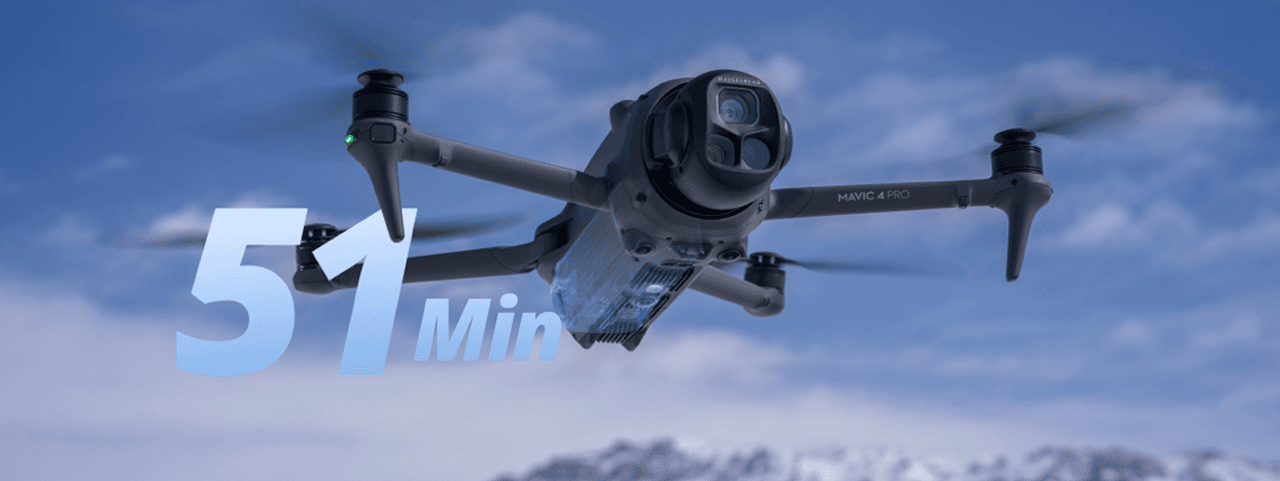 Mavic 4 Pro Flygtid 51 minuter