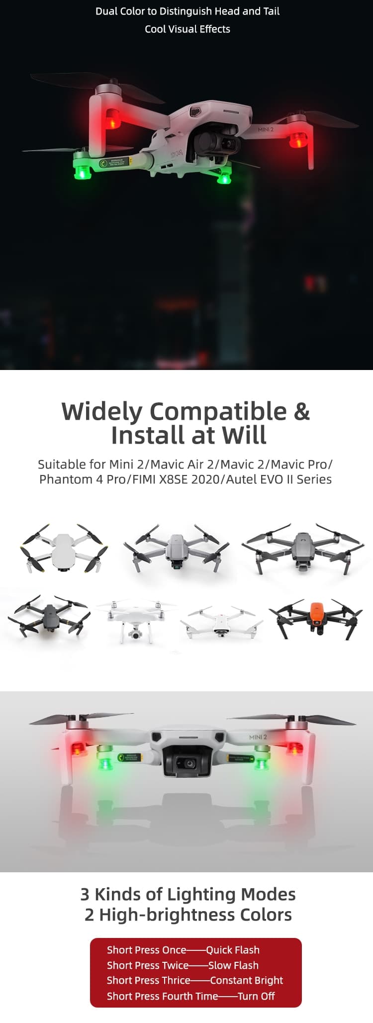 Sunnylife Strobe Light för drönare